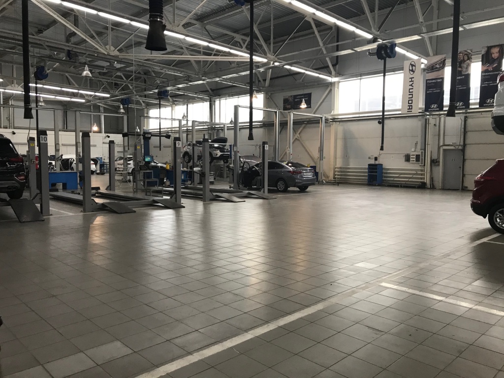 Сервисная зона Hyundai ААА Моторс в Ростове-на-Дону